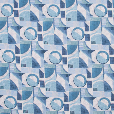 Weatherstone Ocean by Carole Designer Fabric Bluebird 100% Polyester India Passes 30,000 Double Rubs Wyzenbeek Horizontal: 6 3/4" D and Vertical: 13 1/2" V 54" - Swanky Fabrics -