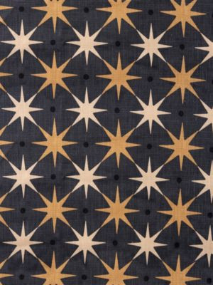 Star Power Charcoal HN420230005 by Hinson Designer Fabric ALBERT HADLEY 100% LINEN U.S.A. MEDIUM DUTY Horizontal: 7.5" and Vertical: 7.5" 54 - Swanky Fabrics -