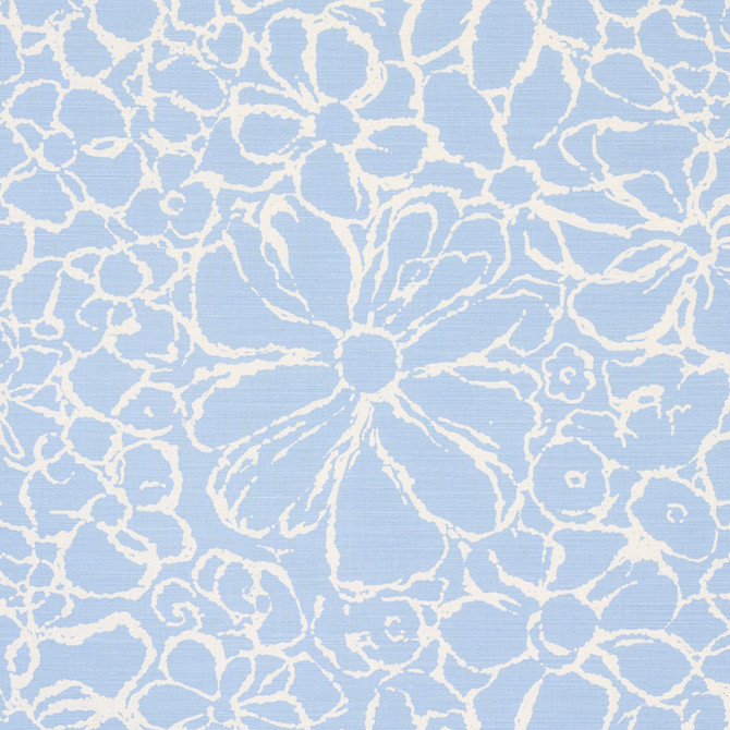 Sidonie Blue 179550 by Schumacher Designer Fabric HAPPY TOGETHER II LINEN 57% COTTON 43% FRANCE </p><p>Repeat: Horizontal: 27" (69CM) and Vertical: 35 3/8" (90CM) 54 - Swanky Fabrics -