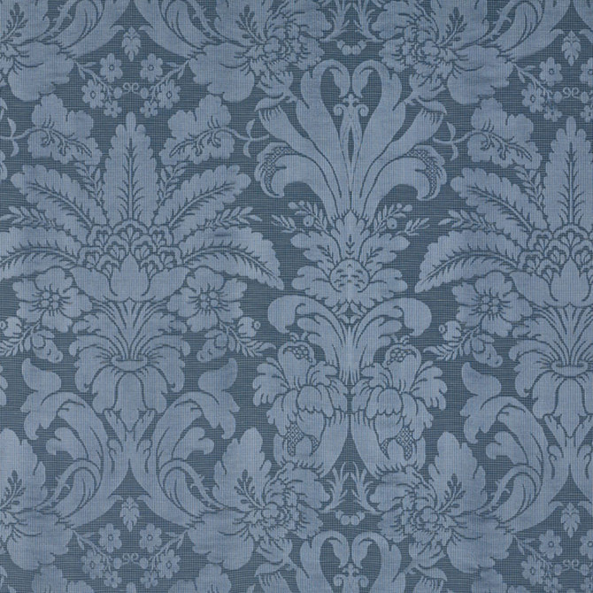 Colette Linen/Silk Damask Indigo 69142 by Schumacher Fabric Schumacher Fabric Colette Linen/Silk Damask Indigo 69142Fabric LINEN 75% ITALY </p><p>Repeat: H: HORZ. 25 1/2" (65CM) , V: VERT. 27" (69CM) 51 - Fabric Carolina -