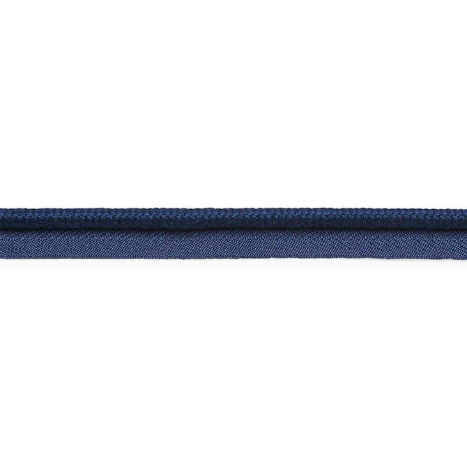 Cedric Cotton Lip Cord Wide Navy 74804 by Schumacher Designer Trim Perfect Basics: Trims - Swanky Fabrics -