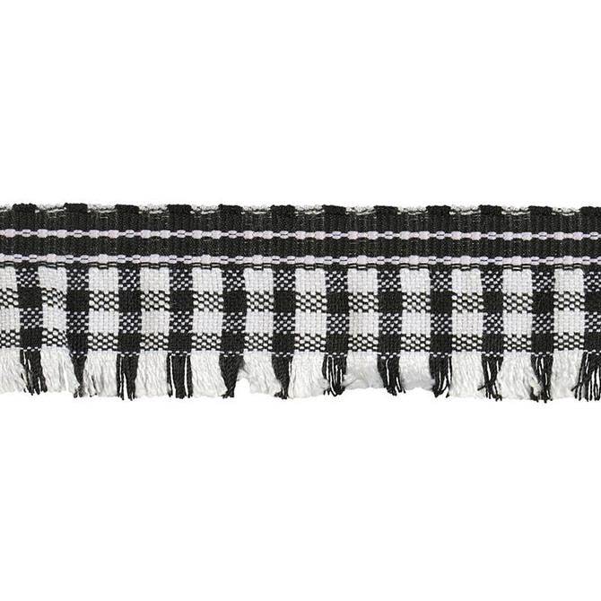 Rosaly Tape Black 79393 by Schumacher Designer Trim Marie-Chantal - Swanky Fabrics -