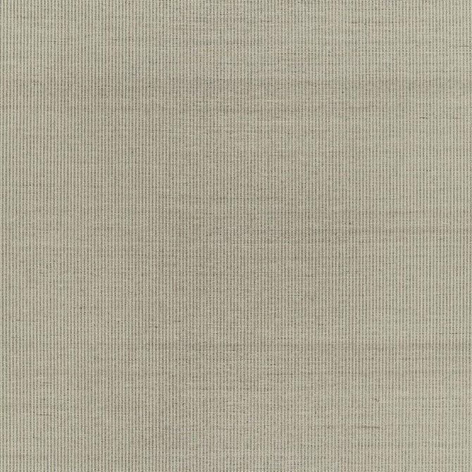 Harshaw Pinstripe Sisal Fog 5006162 by Schumacher Designer Wallpaper Luxe Lodge - Swanky Fabrics -