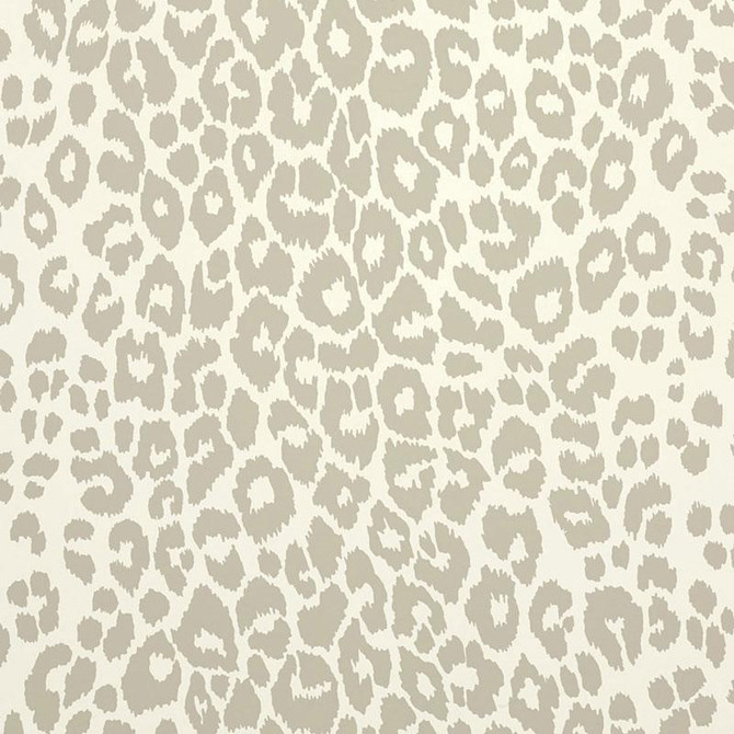 Iconic Leopard Linen 5007011 by Schumacher Designer Wallpaper Exuberant Prints 27.0" - Swanky Fabrics -