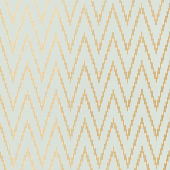 Kasari Ikat Aquamarine 5005991 by Schumacher Designer Wallpaper Byzantium 13.5" - Swanky Fabrics -