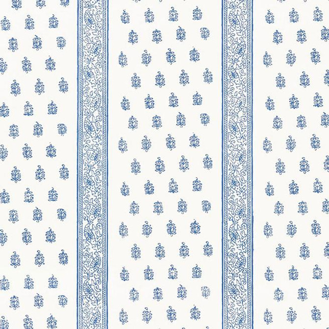 Katsura Stripe Delft 5005201 by Schumacher Designer Wallpaper Jaipur - Swanky Fabrics -