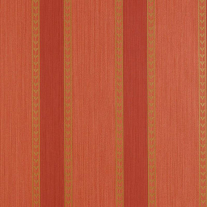 Lansdowne Strie Stripe Coral 5004622 by Schumacher Designer Wallpaper Essential 9.0" - Swanky Fabrics -