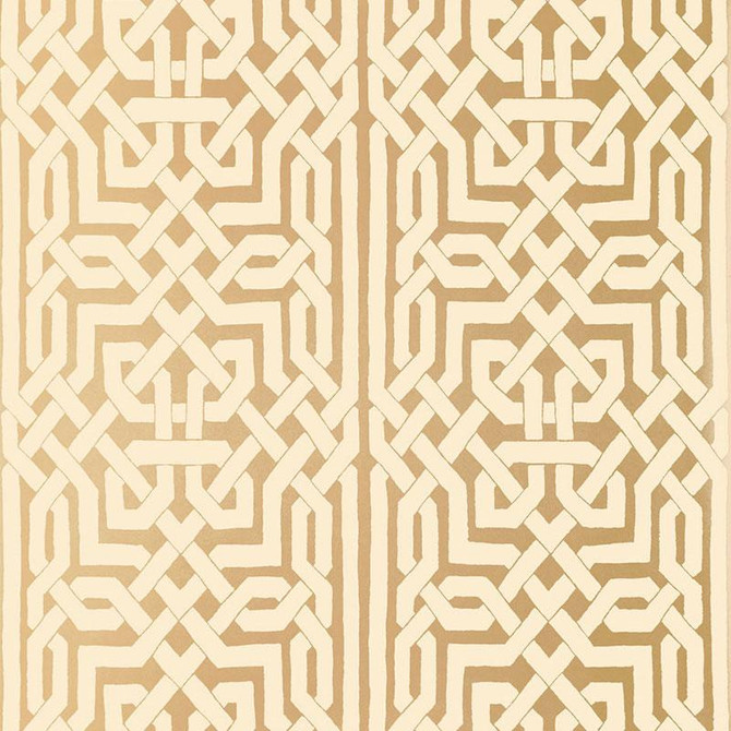 Malaga Gold 5005931 by Schumacher Designer Wallpaper Byzantium 27.0" - Swanky Fabrics -