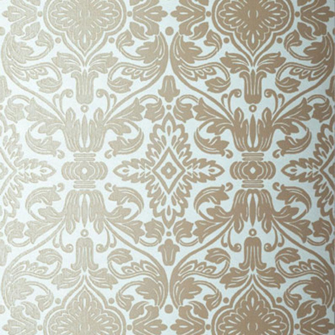 Varenna Damask Robin'S Egg 5003602 by Schumacher Designer Wallpaper Palazzo 13.5" - Swanky Fabrics -