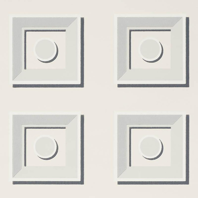 Marcel Stone 5009880 by Schumacher Designer Wallpaper Trompe L'Oeil 6.75" - Swanky Fabrics -