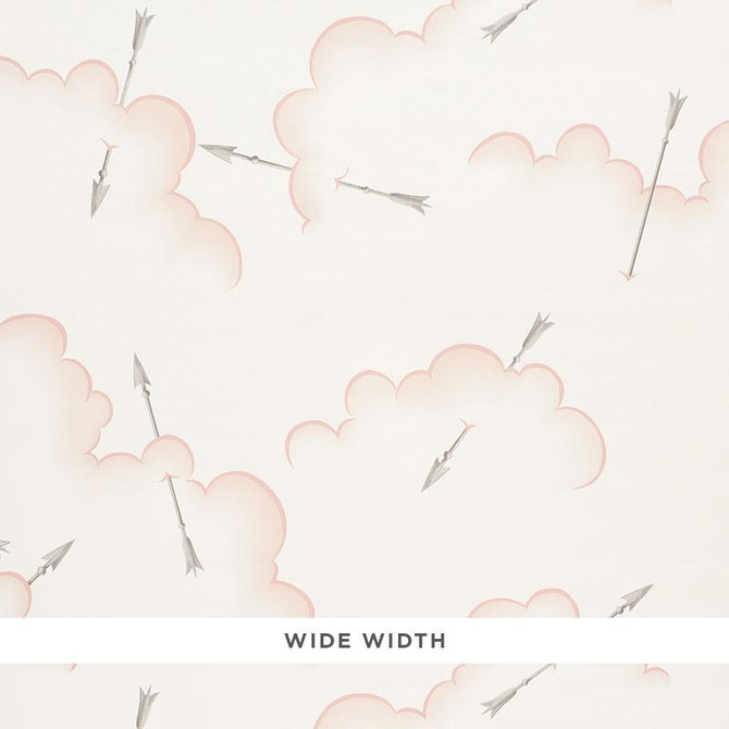 Mercurio Blush 5009351 by Schumacher Designer Wallpaper Charlap Hyman & Herrero 54.0" - Swanky Fabrics -