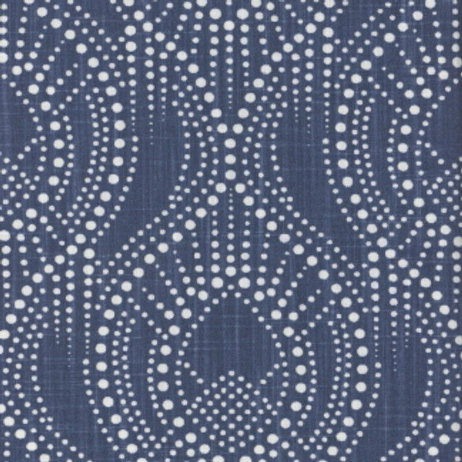 Rainy Day Navy by Carole Designer Fabric Clean Comfort 100% Cotton Pakistan Passes 35,000 Double Rubs Wyzenbeek Horizontal: 9" and Vertical: 8 1/2" V 54" - Swanky Fabrics -