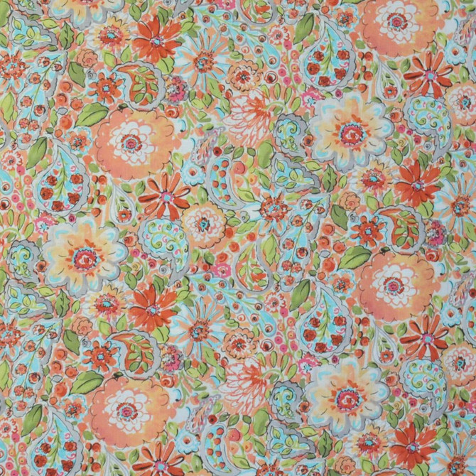 Summer Sherbert by RM CoCo Designer Fabric The Print Shop 55% Linen 45% Rayon See Sample 0 Horizontal: 27 and Vertical: 27 54 - Swanky Fabrics -