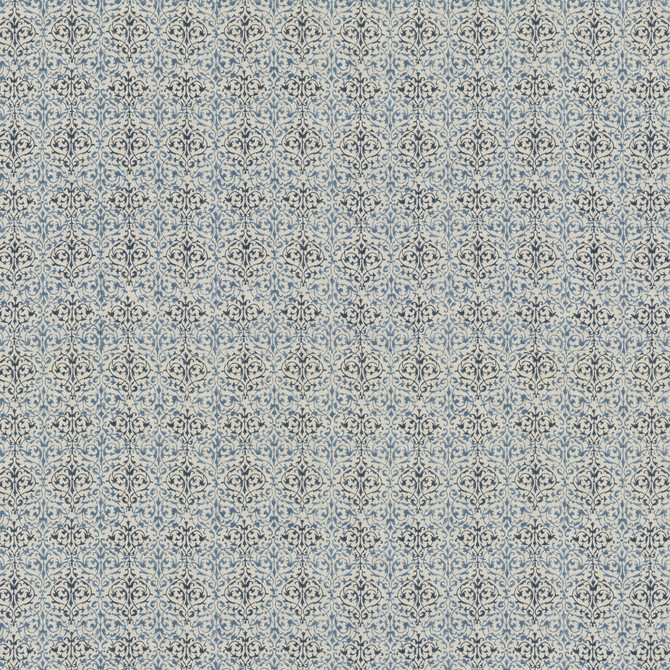 Arabesque Blue by G P & J Baker Designer Fabric PORTOBELLO LINEN - 100% India Horizontal: 3.546 and Vertical: 7.092 56.736 - Swanky Fabrics -