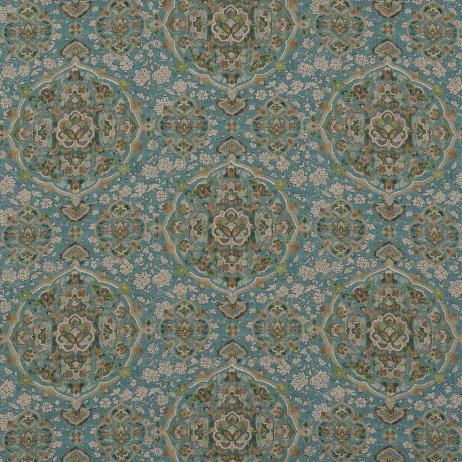 Kiana Teal by G P & J Baker Fabric G P & J Baker Fabric Kiana TealFabric CASPIAN VISCOSE - 67%;LINEN - 33% United Kingdom </p><p>Repeat: H: 16.942, V: 23.64 51.22 - Fabric Carolina -