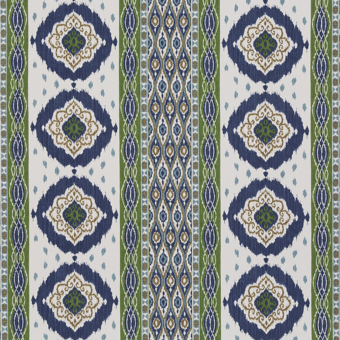 Crosby Blue/Green by G P & J Baker Designer Fabric CASPIAN COTTON - 60%;LINEN - 40% India Horizontal: 26.989 and Vertical: 12.608 53.978 - Swanky Fabrics -