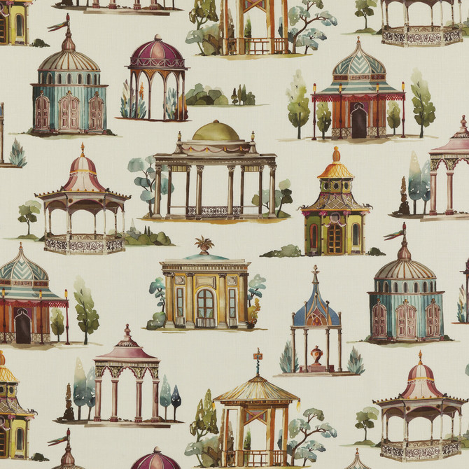 Follies Plum by Mulberry Designer Fabric MULBERRY LONG WEEKEND LINEN - 100% Austria Horizontal: 57.918 and Vertical: 35.46 57.918 - Swanky Fabrics -