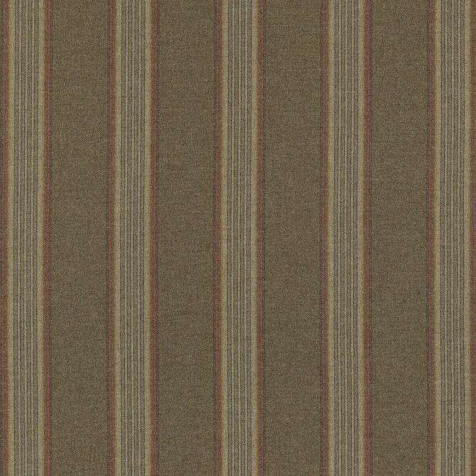 Moray Stripe Lovat by Mulberry Designer Fabric MULBERRY WOOLS IV WOOL - 100% United Kingdom MEDIUM Horizontal: 7.88 and Vertical: 55.16 - Swanky Fabrics -