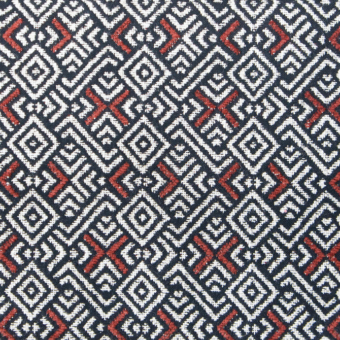 Inca Rojo by Gaston Y Daniela Designer Fabric GASTON NUEVO MUNDO VISCOSE - 49%;COTTON - 39%;LINEN - 10%;POLYESTER - 2% Turkey HEAVY Horizontal: 2.25 and Vertical: 3 54.25 - Swanky Fabrics -