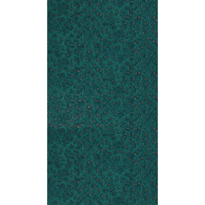 Felis Teal/Rose Gold by Clarke And Clarke Designer Wallcovering WILDERIE BY EMMA J SHIPLEY FOR C&C NON WOVEN - 100% United Kingdom Horizontal: 0 and Vertical: 10.24 21 - Swanky Fabrics -