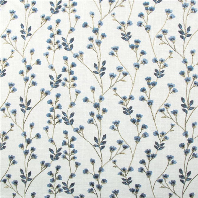 Illustrious Bluebell by Kasmir Designer Fabric 1470 73% Cotton
27% Polyester
 INDIA 20,000 Wyzenbeek Double Rubs </p><p>Repeat: Horizontal: 13 4/8 inches and Vertical: 6 2/8 inches 54 - Swanky Fabrics -