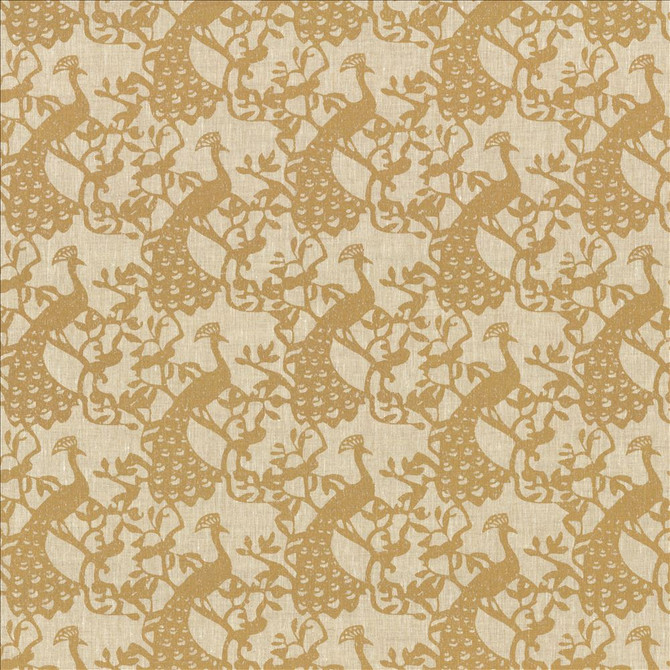 Joanna Gold by Kasmir Designer Fabric 1466 100% Linen
 POLAND 12,500 Wyzenbeek Double Rubs </p><p>Repeat: Horizontal: 18 1/8 inches and Vertical: 12 inches 55 - Swanky Fabrics -