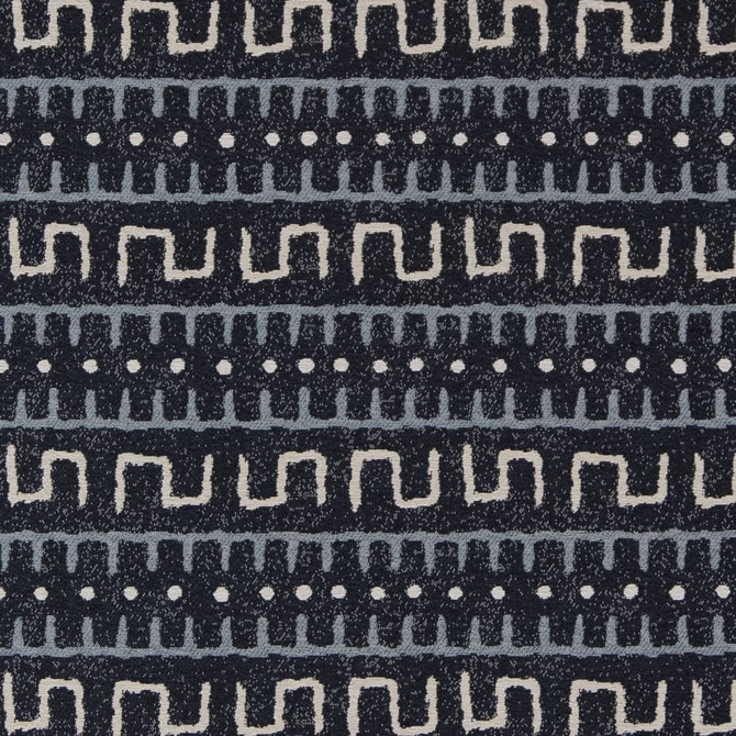 D2031 Indigo by Charlotte Designer Fabric Southwest 100% Polypropylene Made In USA Exceeds 60,000 Wyzenbeek Rubs (Heavy Duty) </p><p>Repeat: Horizontal: 5" x Vertical: 5" 54 Inches - Swanky Fabrics -