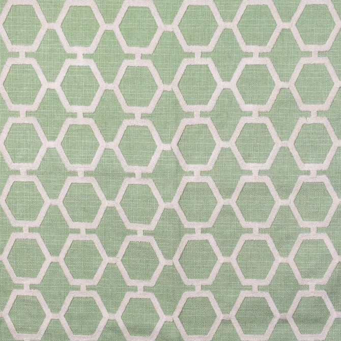 F2361 Moss by Greenhouse Designer Fabric 80% Polyester, 20% Acrylic With 100% Acrylic Embroidery China 9,000 double rubs </p><p>Repeat: 4" H, 4" V 54" - Swanky Fabrics -