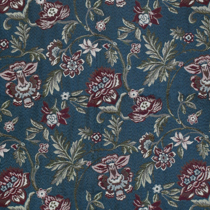F3499 Sapphire by Greenhouse Designer Fabric 70% Polyester, 30% Cotton Mexico 50,000 double rubs </p><p>Repeat: 19.6" H, 21.2" V 54" - Swanky Fabrics -