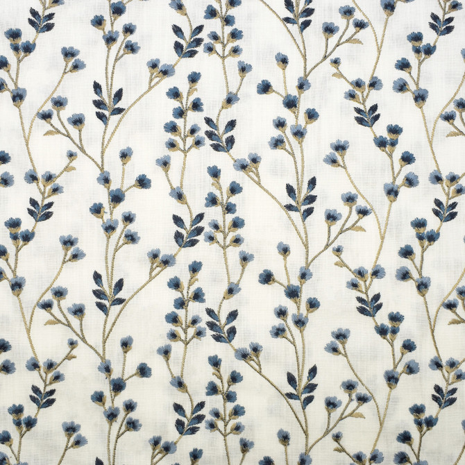 S3141 Bluebell by Greenhouse Designer Fabric 73% Cotton, 27% Polyester With 100% Rayon Embroidery India 9,000 double rubs </p><p>Repeat: 13.5" H, 6.25" V 54" - Swanky Fabrics -