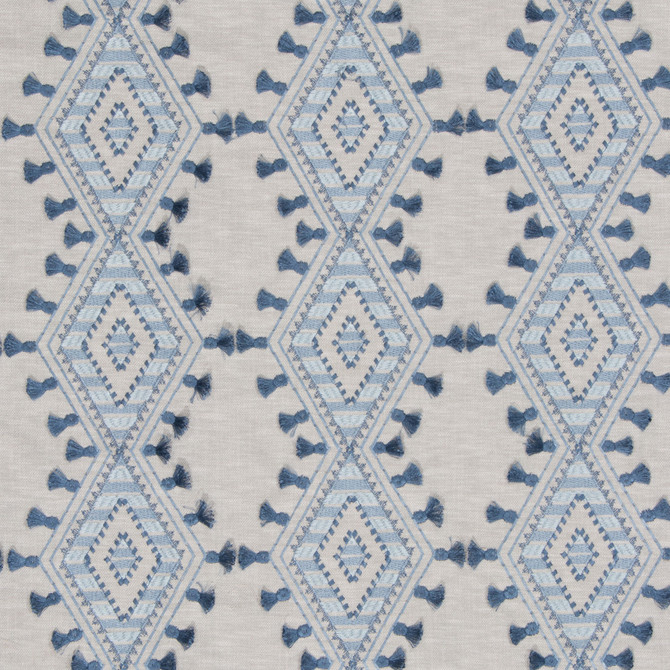 S3142 Bluebell by Greenhouse Designer Fabric 71% Polyester, 29% Cotton With 100% Polyester Embroidery INDIA 9,000 </p><p>Repeat: 6.5" H, 6.25" V 52" - Swanky Fabrics -