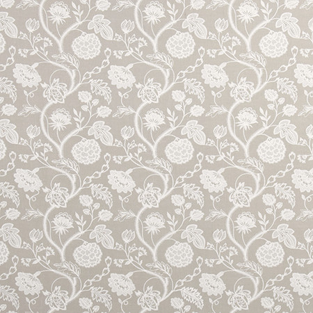 Charming Climb Stone by Carole Designer Fabric From The Heart 70% Polyester, 30% Cotton India N/A 9 1/2" V, 8 1/2" H 51.5" - Swanky Fabrics -