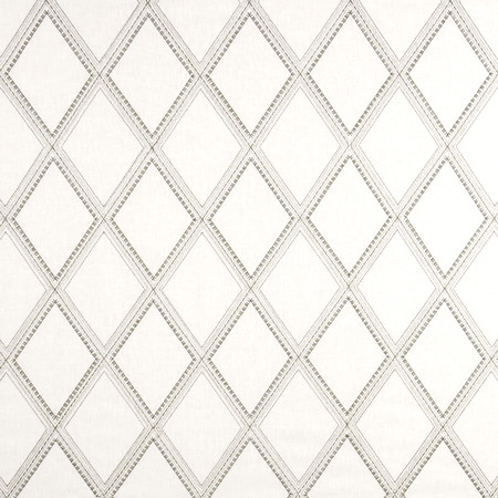 Reflect Your Hopes Fog by Carole Designer Fabric From The Heart 55% Cotton, 16% Rayon, 15% Polyester, 10% Zari, 4% Linen India 50,000 Wyzenbeek Double Rubs 7 1/2" V, 5 1/4" H 52" - Swanky Fabrics -