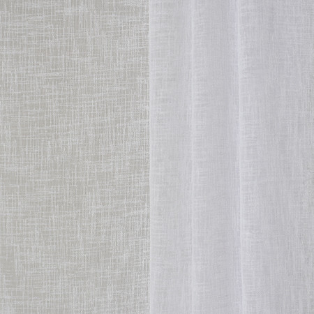 Afternoon Sunlight White by Carole Designer Fabric Sheer Philosophy 100% Polyester Turkey N/A </p><p>Repeat: None 118" - Swanky Fabrics -