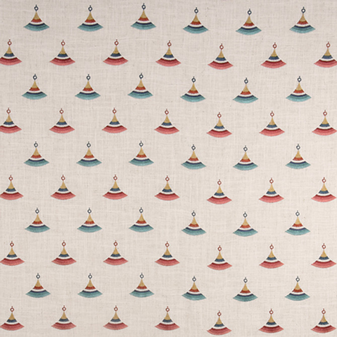 Fan Out Primrose by Carole Designer Fabric Well-Traveled 86% Polyester, 9% Rayon, 5% Linen China 60,000 Wyzenbeek Double Rubs </p><p>Repeat: 5 3/4" V, 4 1/2" H 55" - Swanky Fabrics -