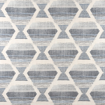 Vacation Bound Ocean by Carole Designer Fabric Well-Traveled 36% Polyester, 26% Cotton, 22% Viscose, 16% Linen China 30,000 Wyzenbeek Double Rubs 13 1/2" V, 13 1/2" H HD 56" - Swanky Fabrics -