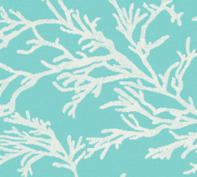 Riviera Turquoise 162 by Norbar Designer Fabric HEAT WAVE 100% SOLUTION DYED ACRYLIC GERMANY 24 1/2"V 26"H 53 - Swanky Fabrics -