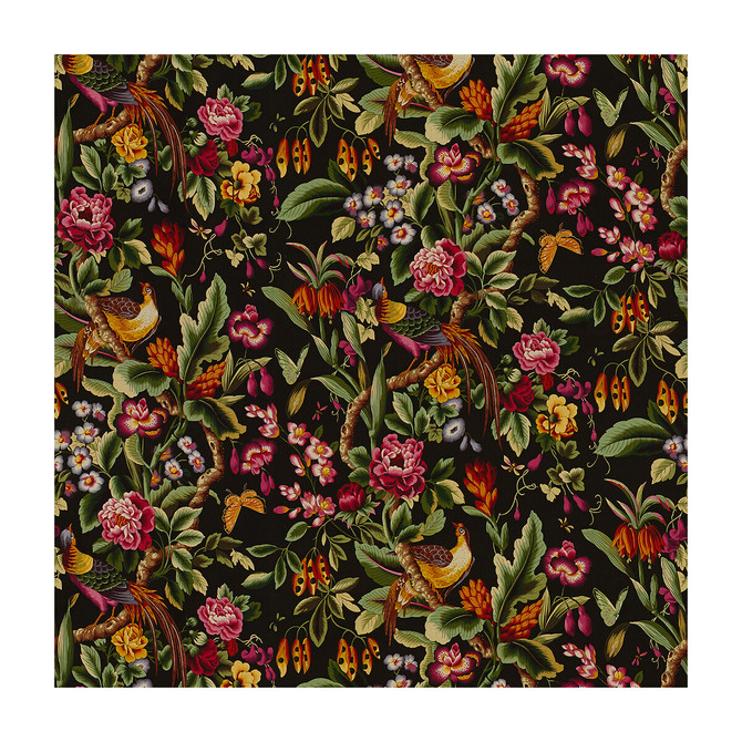 Pheasans Chocolat by Brunschwig & Fils Fabric Brunschwig & Fils Fabric Pheasans ChocolatFabric LES TROPIQUES LINEN - 100% United Kingdom </p><p>Repeat: H: 59, V: 45.25 59 - Fabric Carolina -