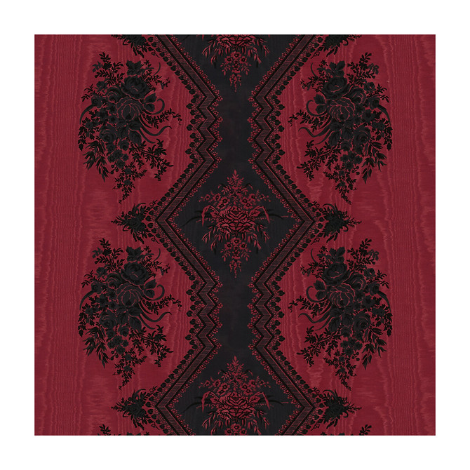 Coppelia Moire Rouge by Brunschwig & Fils Fabric Brunschwig & Fils Fabric Coppelia Moire RougeFabric MADELEINE CASTAING COTTON - 53%;VISCOSE - 47% France </p><p>Repeat: H: 24.41, V: 11.81 51.18 - Fabric Carolina -