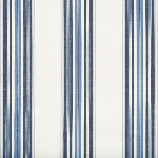 Verdon Stripe Indigo/Sky by Brunschwig & Fils Fabric Brunschwig & Fils Fabric Verdon Stripe Indigo/SkyFabric DURANCE COTTON - 100% India </p><p>Repeat: H: 7.5, V: 0 53 - Fabric Carolina -