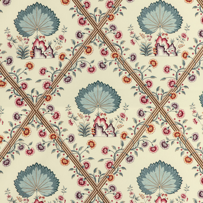 Loire Print Jewel by Brunschwig & Fils Fabric Brunschwig & Fils Fabric Loire Print JewelFabric LOUVERNE COTTON - 100% France </p><p>Repeat: H: 21.5, V: 28.18 54.33 - Fabric Carolina -