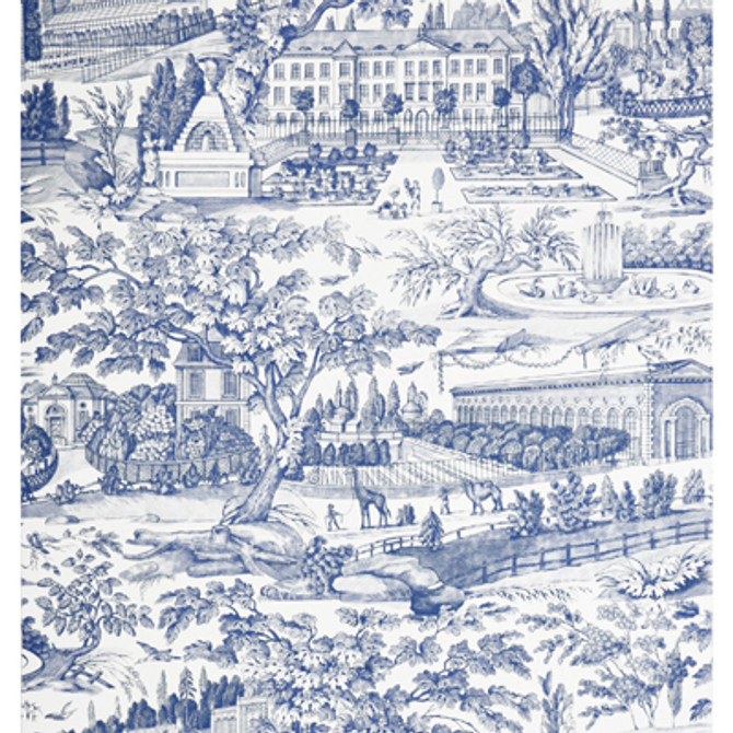 Zarafa Blue by Brunschwig & Fils Wallcovering Brunschwig & Fils Wallcovering Zarafa BlueWallcovering CHARLOTTE MOSS PAPER - 100% United States </p><p>Repeat: H: , V: 30.75 29 - Fabric Carolina -