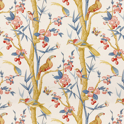Toucans Berry/Slate by Brunschwig & Fils Fabric Brunschwig & Fils Fabric Toucans Berry/SlateFabric COTTON - 100% France </p><p>Repeat: H: 33, V: 39.8 51 - Fabric Carolina -