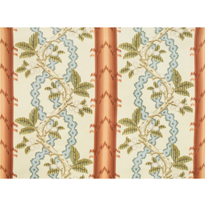 Josselin Cotton And Linen Print Rust And Blue by Brunschwig & Fils Fabric Brunschwig & Fils Fabric Josselin Cotton And Linen Print Rust And BlueFabric LINEN - 59%;COTTON - 41% France </p><p>Repeat: H: 27.5, V: 19.5 56 - Fabric Carolina -