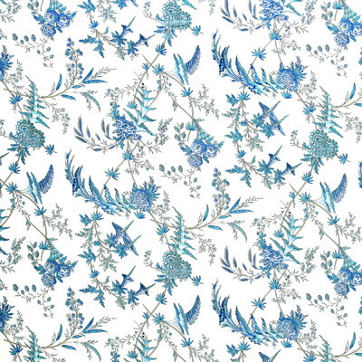 Edith S Reverie Cotton Print Camaieu Blue by Brunschwig & Fils Fabric Brunschwig & Fils Fabric Edith S Reverie Cotton Print Camaieu BlueFabric CHARLOTTE MOSS COTTON - 100% France </p><p>Repeat: H: 28.5, V: 24.5 58 - Fabric Carolina -