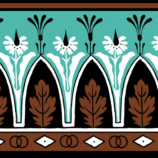 Lola Montez Bdr Brownaqua by Brunschwig & Fils Wallcovering Brunschwig & Fils Wallcovering Lola Montez Bdr BrownaquaWallcovering MADELEINE CASTAING CELLULOSE - 72%;POLYESTER - 28% France </p><p>Repeat: H: 4.87, V: 4.87 4.87 - Fabric Carolina -