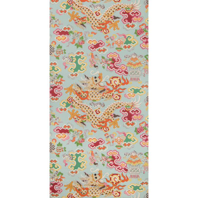 Ming Dragon Aqua by Brunschwig & Fils Wallcovering Brunschwig & Fils Wallcovering Ming Dragon AquaWallcovering SUMMER PALACE WALLPAPERS CELLULOSE - 45%;BINDER - 20%;MINERAL FILLERS - 20%;POLYESTER - 15% United Kingdom </p><p>Repeat: H: 27.5, V: 27.2 27.5 - Fabric Carolina -