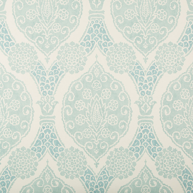 Sufera Aqua by Brunschwig & Fils Wallcovering Brunschwig & Fils Wallcovering Sufera AquaWallcovering GRAND BAZAAR WALLPAPERS CELLULOSE - 60%;POLYESTER - 24%;MINERAL FILLERS - 12%;BINDER - 4% Italy </p><p>Repeat: H: 26.77, V: 28.74 26.77 - Fabric Carolina -