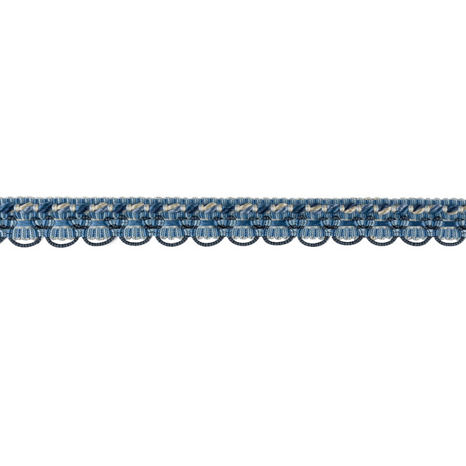 Soie Gimp Canton Blue by Brunschwig & Fils Trim Brunschwig & Fils Trim Soie Gimp Canton BlueTrim LA SOIE PASSEMENTERIE SILK - 90%;COTTON - 8%;NYLON - 2% China </p><p>Repeat: H: , V: 0.625 - Fabric Carolina -