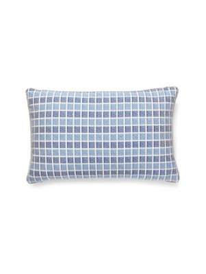 Fair Isle Pillow 14 X 22 - Sailboat GWLFAIRPILL0004 by Scalamandre Designer Pillows 100% COTTON U.S.A. Horizontal: and Vertical: 0 - Swanky Fabrics -